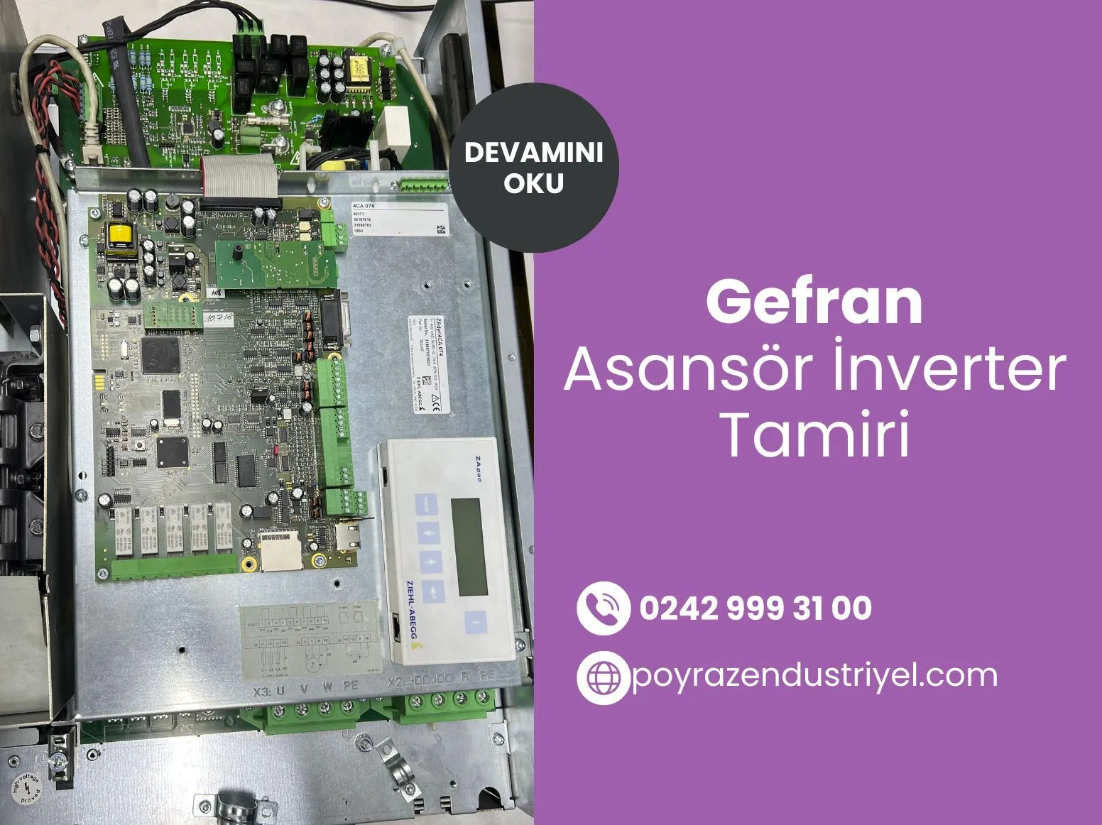 Gefran Asansör İnverter Tamiri